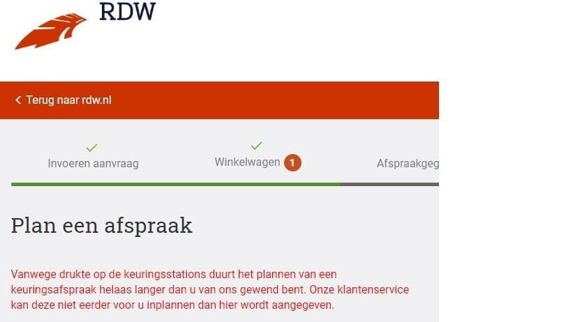 Lange wachttijd RDW import keuring